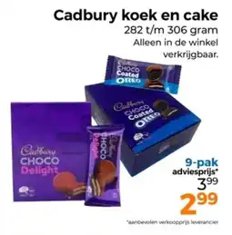 Trekpleister Cadbury koek en cake aanbieding
