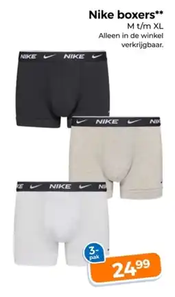 Trekpleister Nike boxers aanbieding