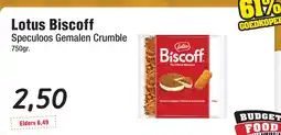 Budget Food Lotus Biscoff Speculoos Gemalen Crumble aanbieding