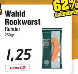 Budget Food Wahid Rookworst Runder aanbieding