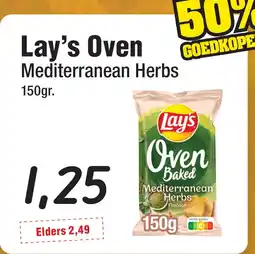 Budget Food Lay’s Oven Mediterranean Herbs aanbieding