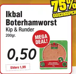 Budget Food Ikbal Boterhamworst aanbieding