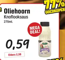 Budget Food Oliehoorn Knoflooksaus aanbieding
