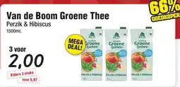 Budget Food Van de Boom Groene Thee Perzik & Hibiscus en aanbieding