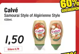 Budget Food Calvé Samourai Style of Algèrienne Style aanbieding