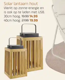 Coppelmans Solar lantaarn hout aanbieding