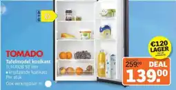 Albert Heijn Tomado Tafelmodel koelkast TLT4702B aanbieding