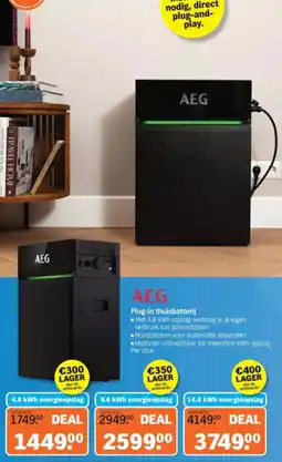 Albert Heijn AEG Plug-in thuisbatterij aanbieding