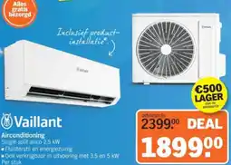 Albert Heijn Vaillant Airconditioning Single split airco 2.5 kW aanbieding
