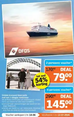 Albert Heijn Ontdek bruisend Newcastle met een 3-daagse minicruise aanbieding
