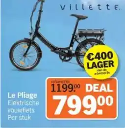 Albert Heijn Villette Le Pliage aanbieding