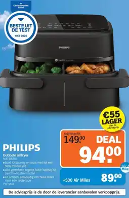 Albert Heijn PHILIPS Dubbele airfryer aanbieding