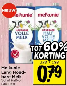 Vomar Voordeelmarkt Melkunie Lang Houdbare Melk aanbieding