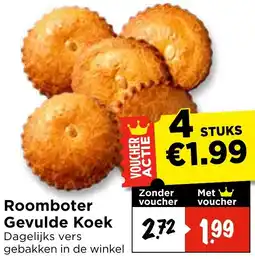 Vomar Voordeelmarkt Roomboter Gevulde Koek aanbieding