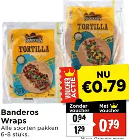 Vomar Voordeelmarkt Banderos Wraps aanbieding