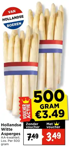 Vomar Voordeelmarkt Hollandse Witte Asperges aanbieding