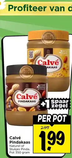 Vomar Voordeelmarkt Calvé Pindakaas aanbieding