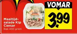 Vomar Voordeelmarkt Maaltijd- salade Kip Caesar aanbieding