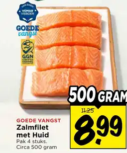 Vomar Voordeelmarkt Zalmfilet met Huid aanbieding