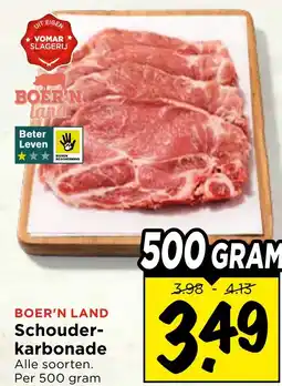 Vomar Voordeelmarkt Boer n land schouder- karbonade aanbieding