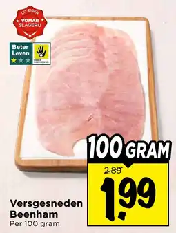 Vomar Voordeelmarkt Versgesneden Beenham aanbieding