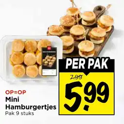 Vomar Voordeelmarkt Mini Hamburgertjes aanbieding