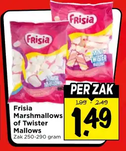 Vomar Voordeelmarkt Frisia Marshmallows of Twister Mallows aanbieding