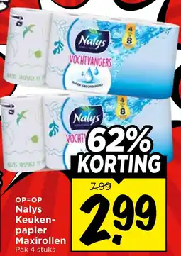 Vomar Voordeelmarkt Nalys Keuken- papier Maxirollen aanbieding