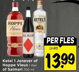 Vomar Voordeelmarkt Ketel 1 Jenever of Hoppe Vieux of Salmari aanbieding
