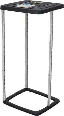 Bol.com Storage Solutions Vuilniszakhouder - zwart - 60L - kunststof - prullenbak - Vuilnisbak - camping aanbieding