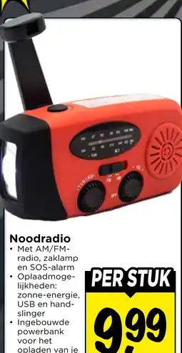 Vomar Voordeelmarkt Noodradio aanbieding