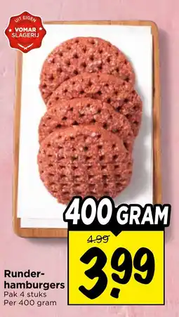 Vomar Voordeelmarkt Runder- hamburgers aanbieding