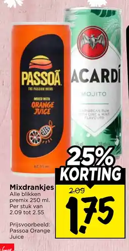 Vomar Voordeelmarkt Mixdrankjes aanbieding
