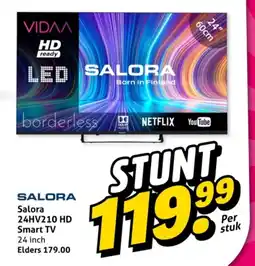 Hoogvliet Salora 24HV210 HD Smart TV aanbieding