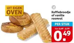Hoogvliet Koffiebroodje of vanille roomrol aanbieding