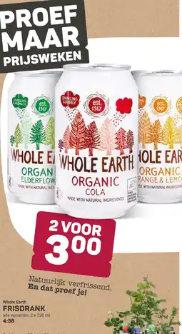 Ekoplaza Whole earth frisdrank aanbieding