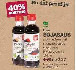 Ekoplaza Vegan Lima Sojasaus aanbieding