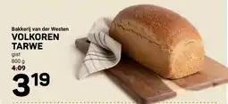 Ekoplaza Bakkerij van der westen volkoren tarwe aanbieding