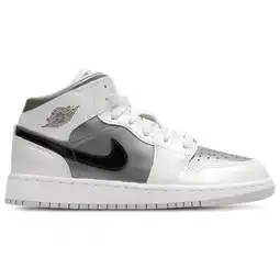 Foot Locker Jordan Aj1 Mid Kindersneakers - Grijs - Maat 38.5 - Leer aanbieding