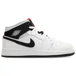 Foot Locker Jordan Aj1 Mid Kindersneakers - Wit - Maat 36 - Leer aanbieding