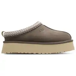Foot Locker UGG Tazz Slippers en Sandalen Dames - Grijs - Maat 36 - Leer aanbieding