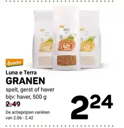 Ekoplaza Luna e terra granen aanbieding