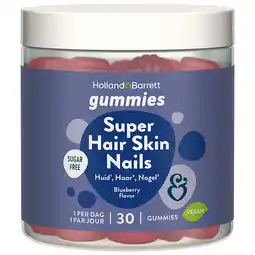 Holland & Barrett 1+1 gratis | Holland & Barrett Super Hair Skin Nails Gummies - 30 gummies aanbieding