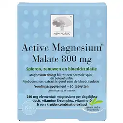 Holland & Barrett Online deals | New Nordic Active Magnesium Malate 800 mg - 60 tabletten aanbieding
