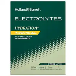 Holland & Barrett 1+1 gratis | Holland & Barrett Elektrolyten Tropical - 15 stuks aanbieding