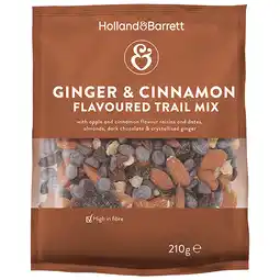 Holland & Barrett 2+1 gratis | Holland & Barrett Ginger & Cinnamon Trail Mix - 210g aanbieding