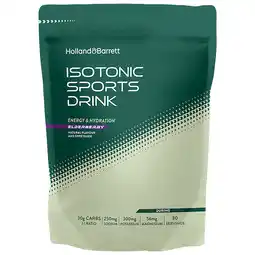 Holland & Barrett 1+1 gratis | Holland & Barrett Isotonic Sports Drink Elderberry - 1050g aanbieding
