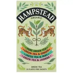 Holland & Barrett Online deals | Hampstead Groene Thee Assortiment 4 Smaken - 4x5 zakjes aanbieding