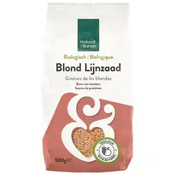 Holland & Barrett 2+1 gratis | Holland & Barrett Biologisch Heel Blond Lijnzaad - 500g aanbieding