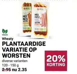 Ekoplaza Wheaty plantaardige variatie op worsten aanbieding